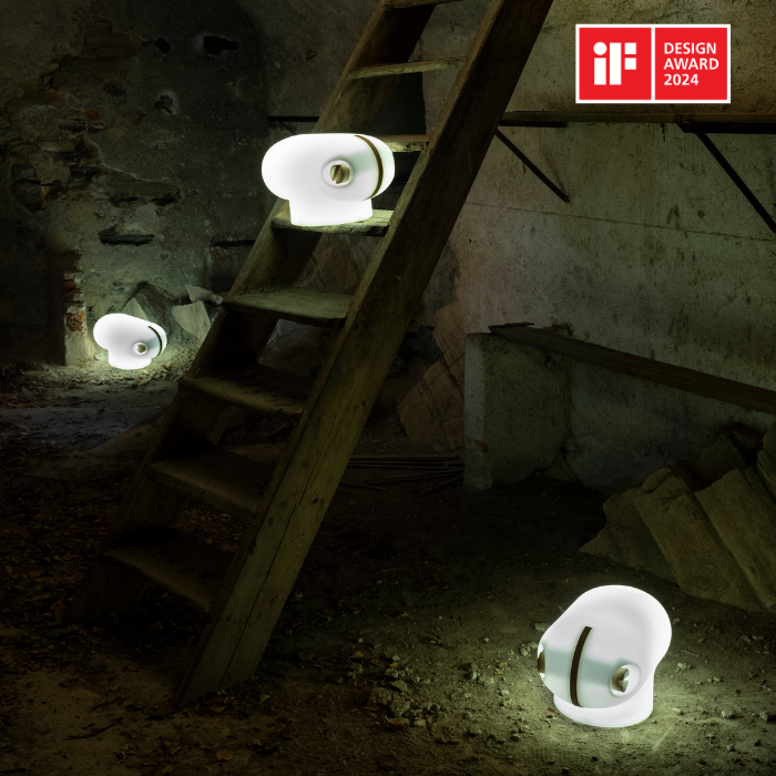 Candy lamp on in a dark background